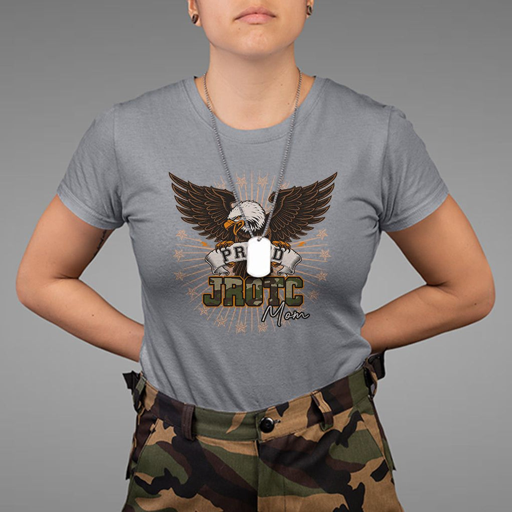 Mother's Day T Shirt Proud JROTC Mom Mother Of Cadets TS09 Charcoal Printyourwear