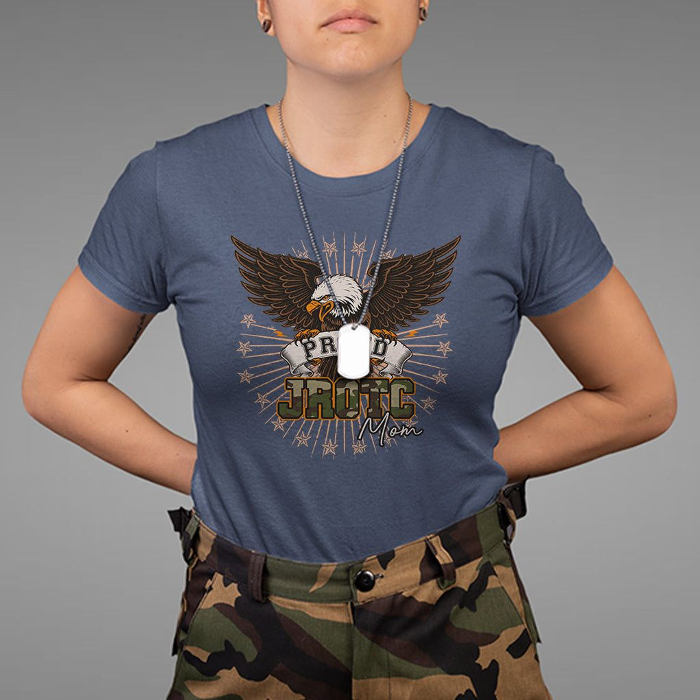Mother's Day T Shirt Proud JROTC Mom Mother Of Cadets TS09 Navy Printyourwear