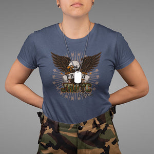 Mother's Day T Shirt Proud JROTC Mom Mother Of Cadets TS09 Navy Printyourwear