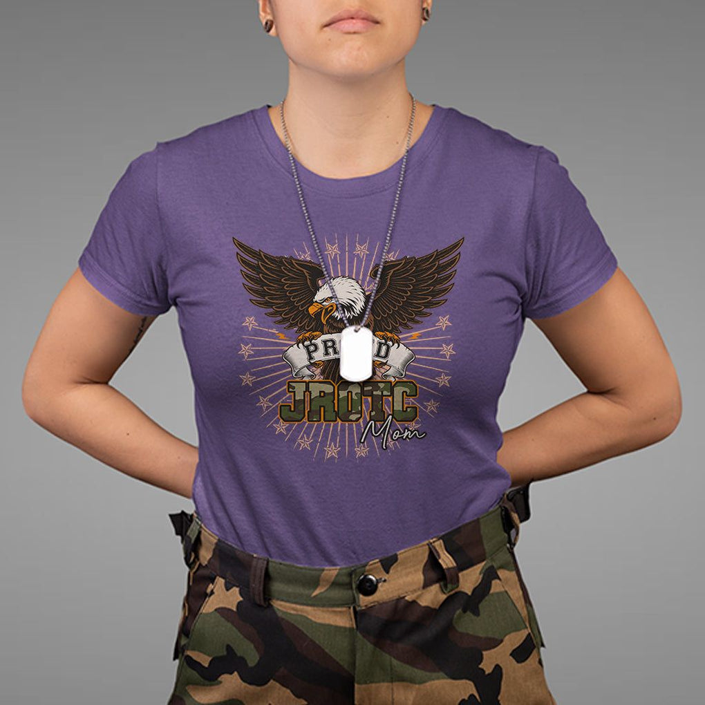 Mother's Day T Shirt Proud JROTC Mom Mother Of Cadets TS09 Purple Printyourwear