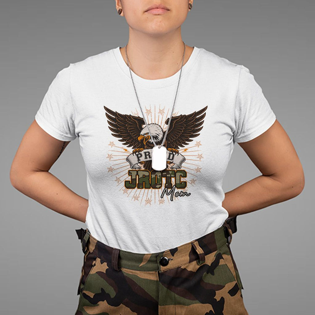 Mother's Day T Shirt Proud JROTC Mom Mother Of Cadets TS09 White Printyourwear