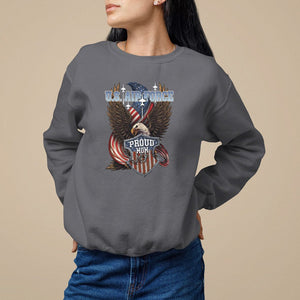 Mother's Day Sweatshirt Proud Mom U.S. Air Force Army TS09 Charcoal Printyourwear