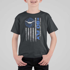 So Fly USA Swimming Team Sports Athlete Aquatic T Shirt For Kid TS09 Black Print Your Wear