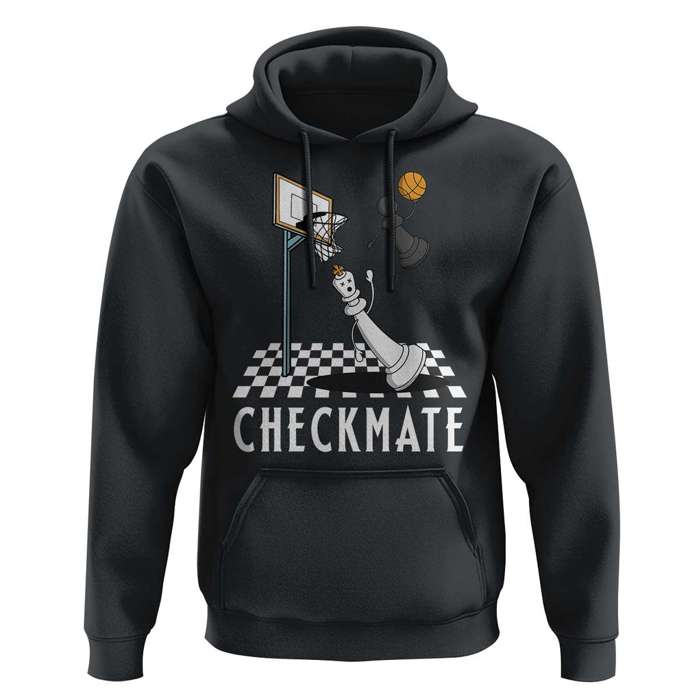 Funny Checkmate Chess Basketball Player Hoodie TS09 Black Print Your Wear
