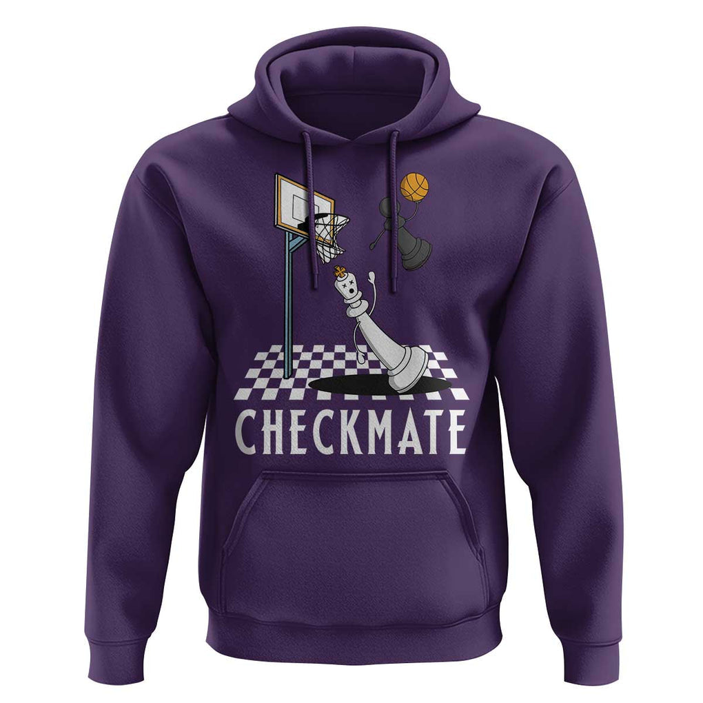 Funny Checkmate Chess Basketball Player Hoodie TS09 Purple Print Your Wear