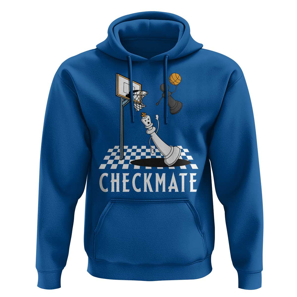 Funny Checkmate Chess Basketball Player Hoodie TS09 Royal Blue Print Your Wear