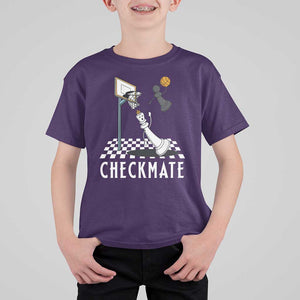 Funny Checkmate Chess Basketball Player T Shirt For Kid TS09 Purple Print Your Wear
