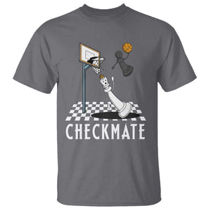 Funny Checkmate Chess Basketball Player T Shirt TS09 Charcoal Print Your Wear