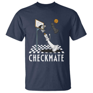 Funny Checkmate Chess Basketball Player T Shirt TS09 Navy Print Your Wear
