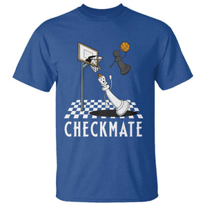 Funny Checkmate Chess Basketball Player T Shirt TS09 Royal Blue Print Your Wear