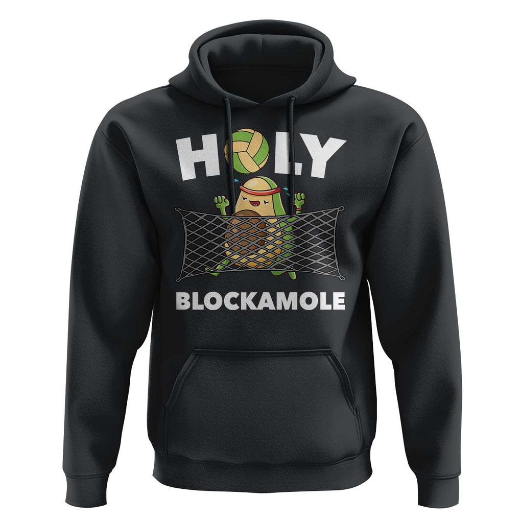 Funny Volleyball Hoodie Holy Blockamole Cute Avocado TS09 Black Print Your Wear