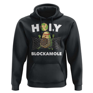Funny Volleyball Hoodie Holy Blockamole Cute Avocado TS09 Black Print Your Wear