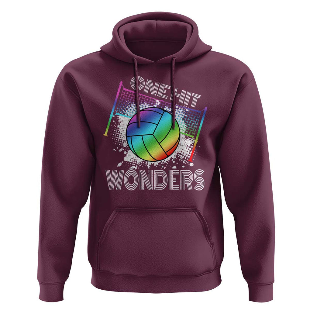Volleyball One Hit Wonders Hoodie TS09 Maroon Print Your Wear