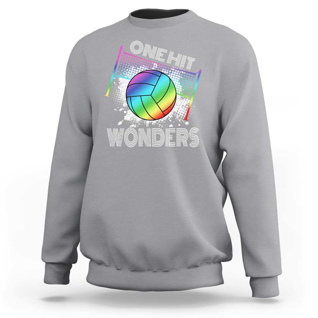 Volleyball One Hit Wonders Sweatshirt TS09 Sport Gray Print Your Wear