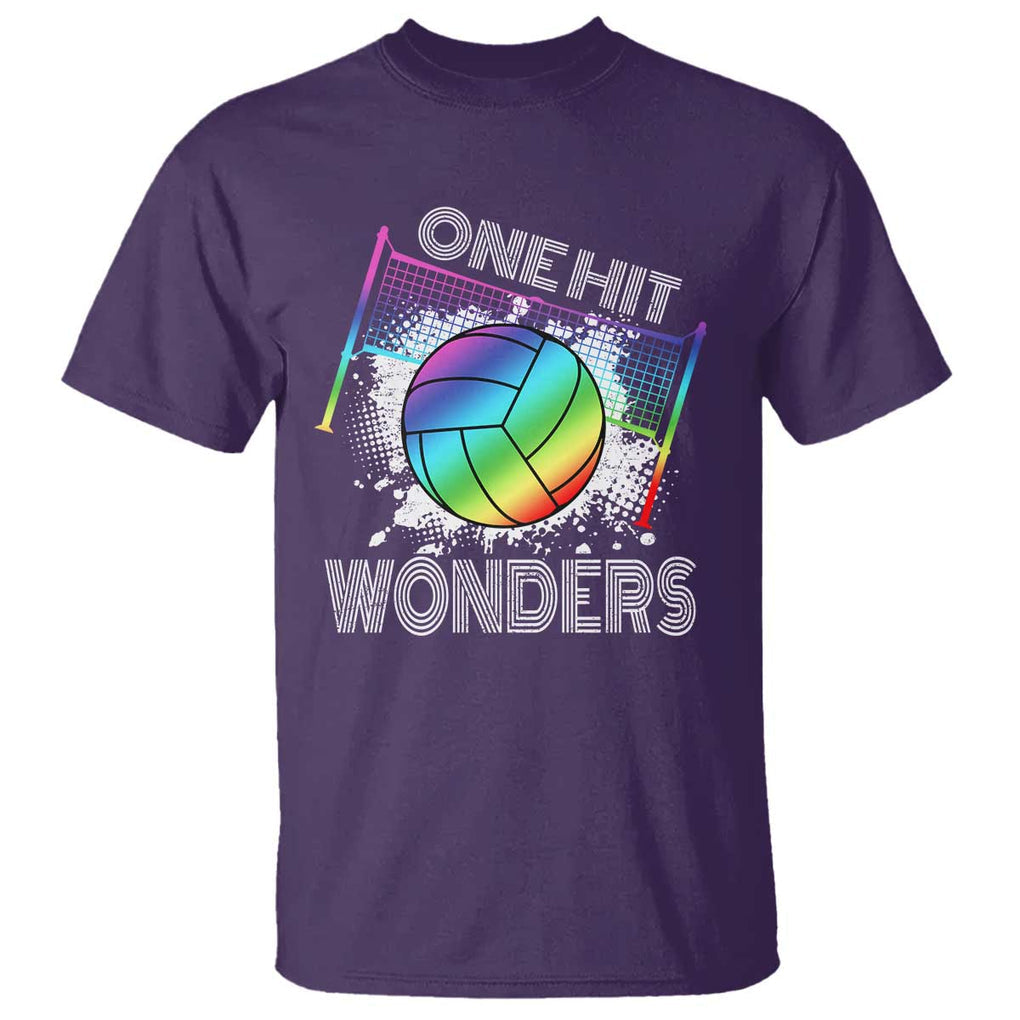 Volleyball One Hit Wonders T Shirt TS09 Purple Print Your Wear