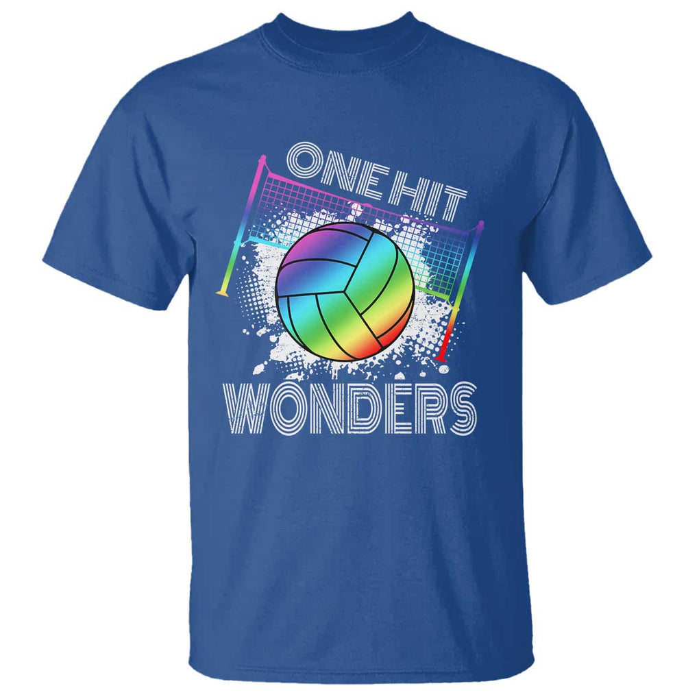 Volleyball One Hit Wonders T Shirt TS09 Royal Blue Print Your Wear
