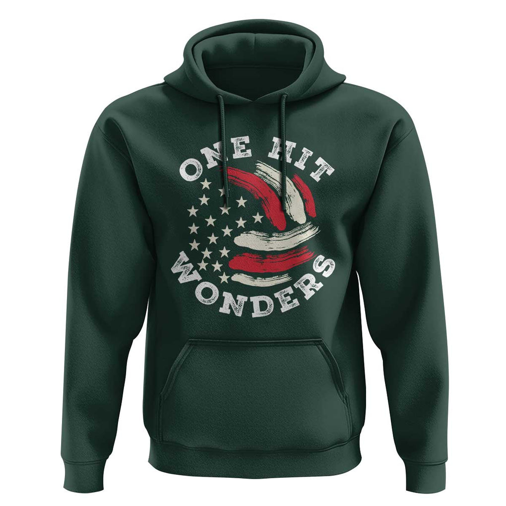 US Volleyball Hoodie One Hit Wonders American Flag Sport Lover TS09 Dark Forest Green Print Your Wear