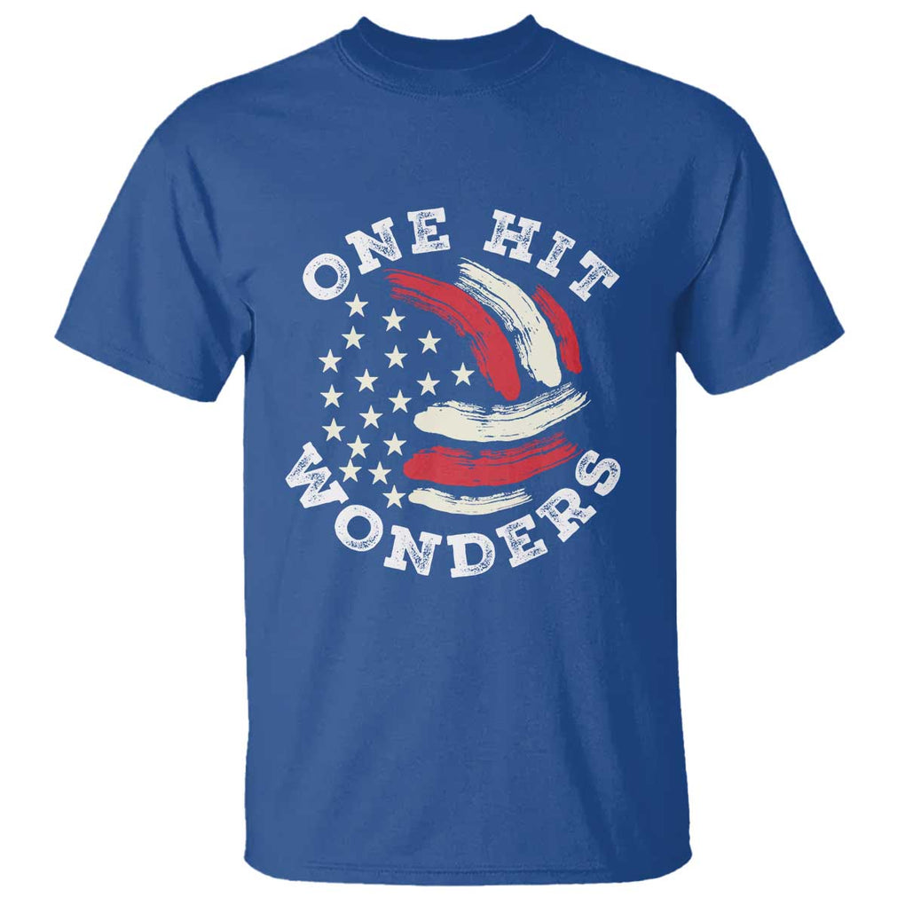 US Volleyball T Shirt One Hit Wonders American Flag Sport Lover TS09 Royal Blue Print Your Wear