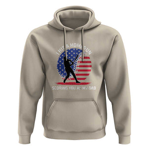 Funny Baseball Hoodie I Hit A Homerun Scoring You As My Dad TS09 Sand Print Your Wear