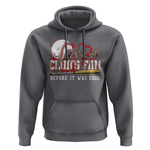Funny Baseball Supporter Hoodie I Was A Cub's Fan Before It Was Cool TS09 Charcoal Print Your Wear