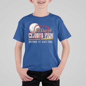 Funny Baseball Supporter T Shirt For Kid I Was A Cub's Fan Before It Was Cool TS09 Royal Blue Print Your Wear