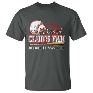 Funny Baseball Supporter T Shirt I Was A Cub's Fan Before It Was Cool TS09 Dark Heather Print Your Wear