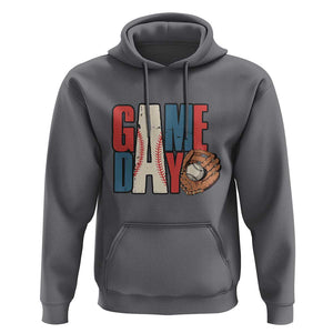 Baseball Game Day Hoodie TS09 Charcoal Print Your Wear