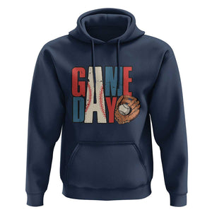 Baseball Game Day Hoodie TS09 Navy Print Your Wear