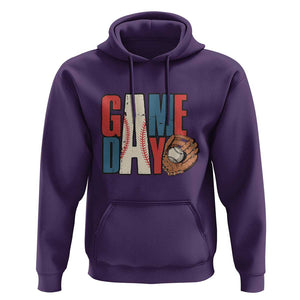 Baseball Game Day Hoodie TS09 Purple Print Your Wear
