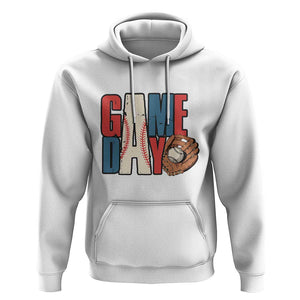 Baseball Game Day Hoodie TS09 White Print Your Wear
