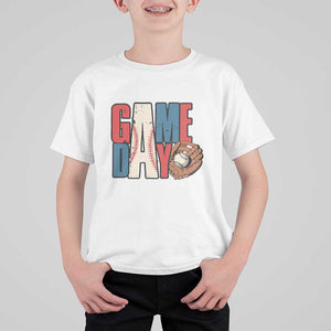 Baseball Game Day T Shirt For Kid TS09 White Print Your Wear