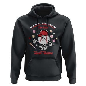 Funny Baseball Hoodie Take Me Out To The Ball Game Groovy TS09 Black Print Your Wear