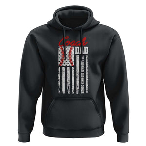 Baseball Coach Dad Hoodie Like A Normal Dad Only Cooler America Flag TS09 Black Print Your Wear