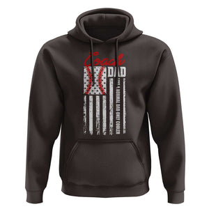 Baseball Coach Dad Hoodie Like A Normal Dad Only Cooler America Flag TS09 Dark Chocolate Print Your Wear