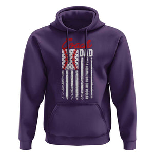 Baseball Coach Dad Hoodie Like A Normal Dad Only Cooler America Flag TS09 Purple Print Your Wear