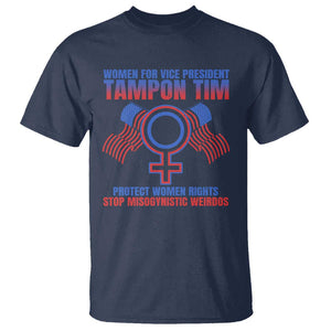 Tampon Tim T Shirt Women For Vice President Tim Walz Kamala Support TS09 Navy Print Your Wear