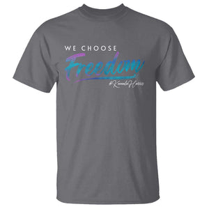 Harris Walz 2024 T Shirt We Choose Freedom Kamala US President TS09 Charcoal Print Your Wear