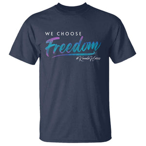 Harris Walz 2024 T Shirt We Choose Freedom Kamala US President TS09 Navy Print Your Wear