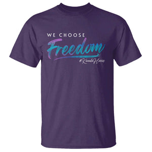 Harris Walz 2024 T Shirt We Choose Freedom Kamala US President TS09 Purple Print Your Wear