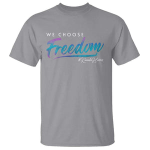 Harris Walz 2024 T Shirt We Choose Freedom Kamala US President TS09 Sport Gray Print Your Wear