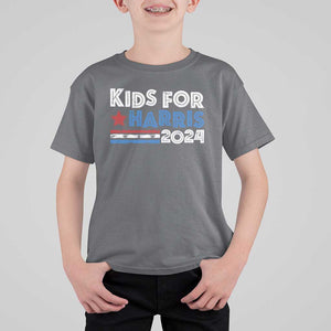 Kids For Harris T Shirt For Kid Kamala Support US President 2024 TS09 Charcoal Print Your Wear