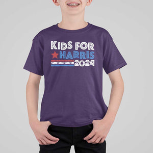 Kids For Harris T Shirt For Kid Kamala Support US President 2024 TS09 Purple Print Your Wear