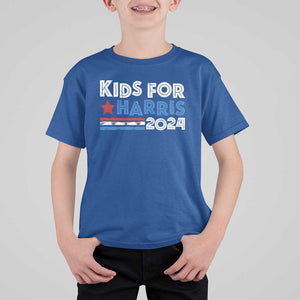 Kids For Harris T Shirt For Kid Kamala Support US President 2024 TS09 Royal Blue Print Your Wear