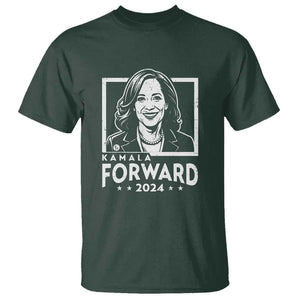 Kamala Forward 2024 T Shirt Harris Support Madam President TS09 Dark Forest Green Print Your Wear