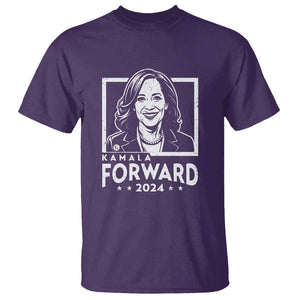 Kamala Forward 2024 T Shirt Harris Support Madam President TS09 Purple Print Your Wear