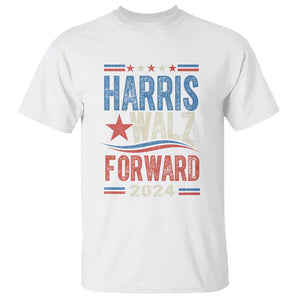 Harris Walz 2024 Forward T Shirt Kamala Tim Waltz US President Election TS09 White Print Your Wear