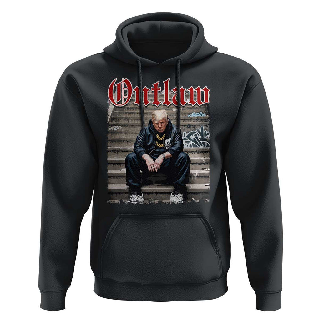 Funny Trump Outlaw 2024 Hoodie TS09 Black Print Your Wear