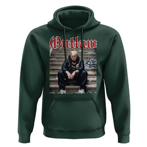 Funny Trump Outlaw 2024 Hoodie TS09 Dark Forest Green Print Your Wear