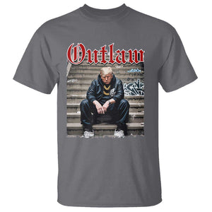 Funny Trump Outlaw 2024 T Shirt TS09 Charcoal Print Your Wear