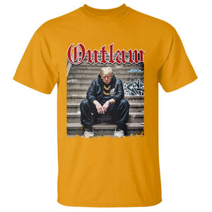 Funny Trump Outlaw 2024 T Shirt TS09 Gold Print Your Wear